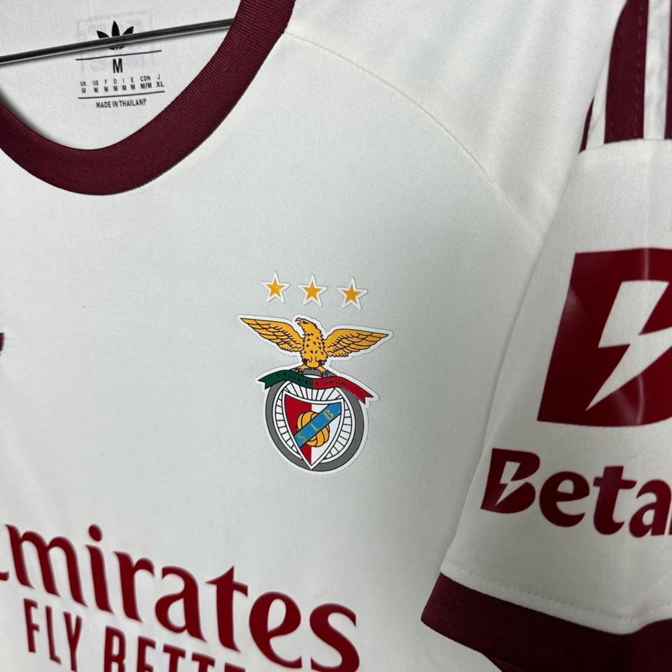 Camisola Benfica Alternativa Off White - 2026 - imagem 3
