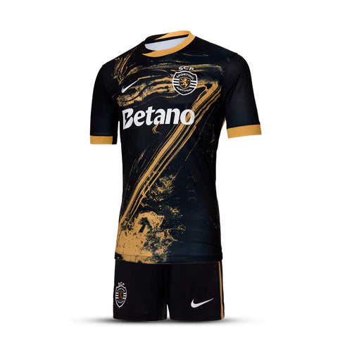 Conjunto infantil terceiro equipamento 2024/25 - preto e dourado - imagem 2