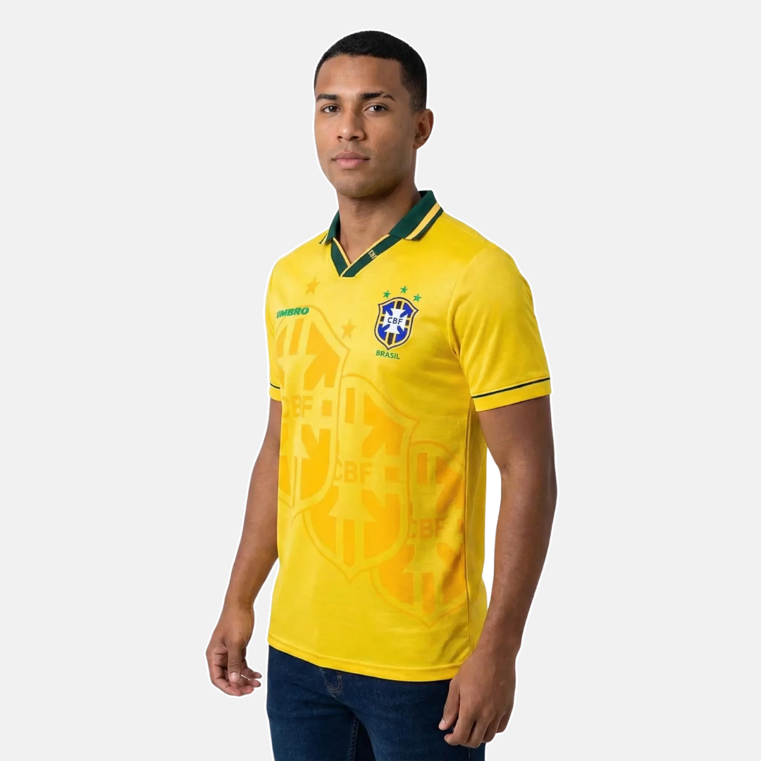 Camisola Retrô Seleção Brasil 1994 I - imagem 1