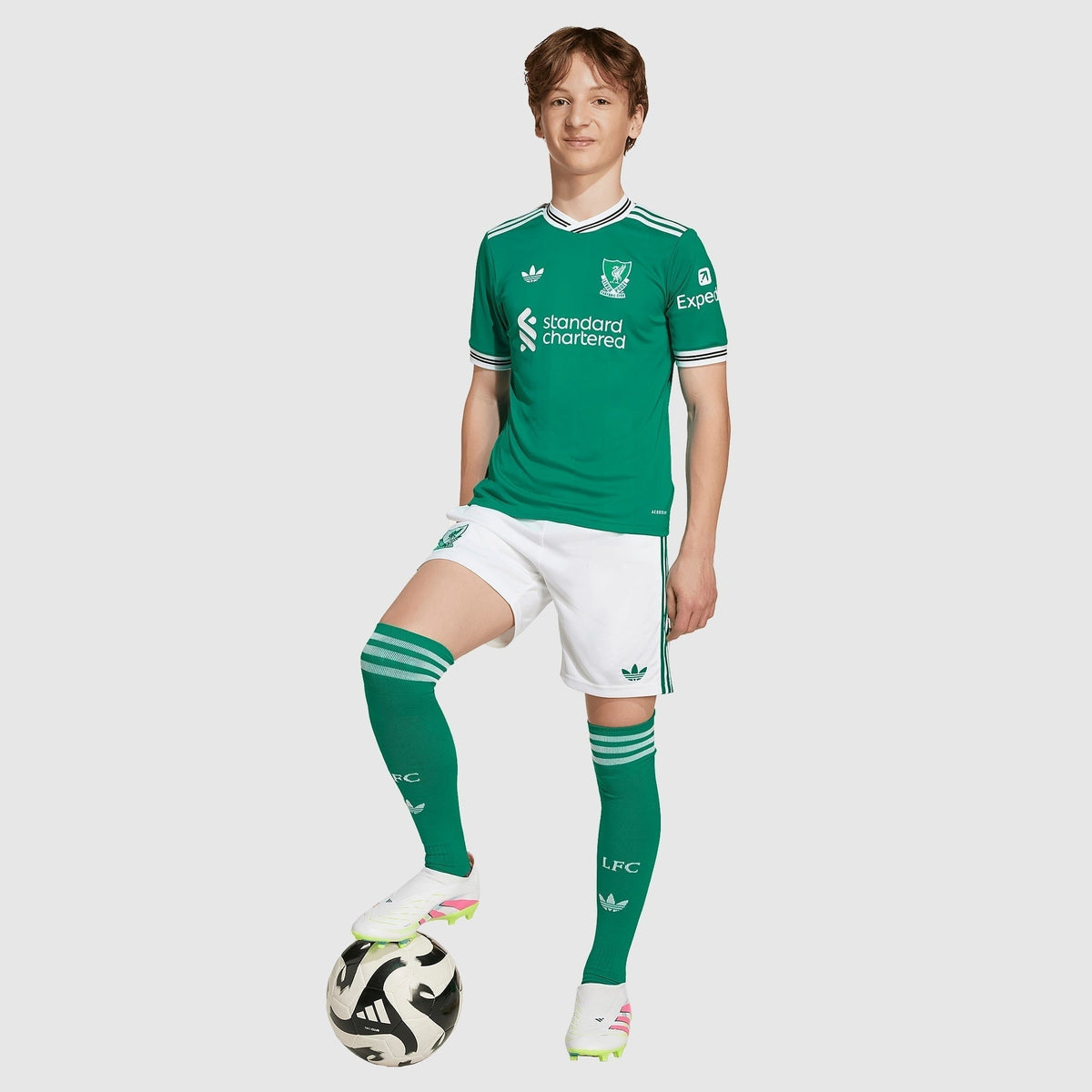 Conjunto Infantil Liverpool Terceiro Equipamento 2025/26