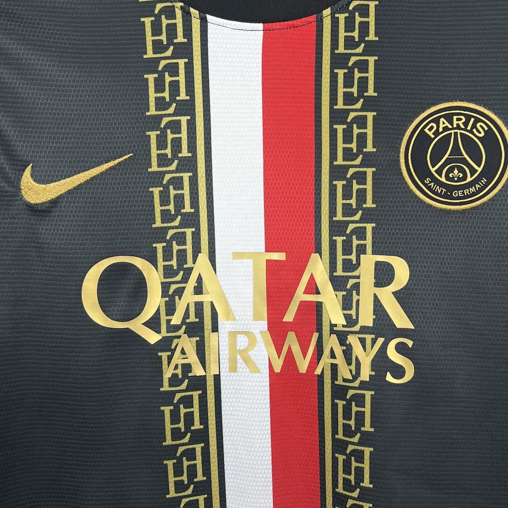 Camisola PSG Edição Especial 2025/26 – Preta e Dourada