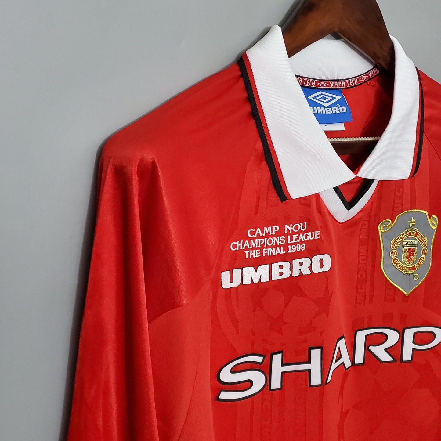 MANCHESTER UNITED I 99/00 HOMBRE (RETRO) MANGA LARGA - imagem 2
