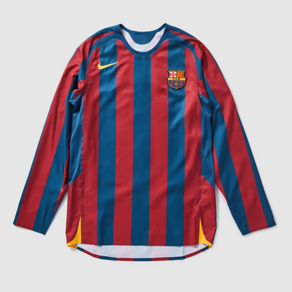 Camisola Retrô Barcelona Principal 2005/06 – Manga Comprida