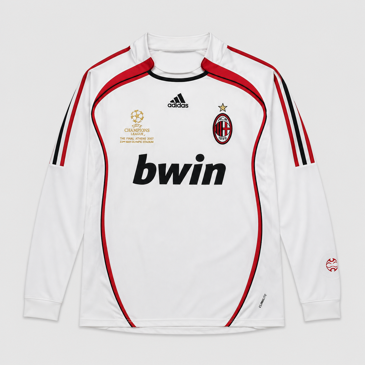 Camisola Retrô Milan Alternativa 2006/07 – Manga Comprida