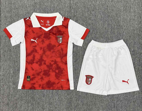 Conjunto infantil Braga principal 2025/26 - imagem 1