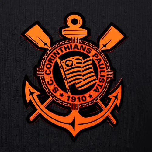Camisola Corinthians preta e laranja total 90 2025/26 - imagem 3