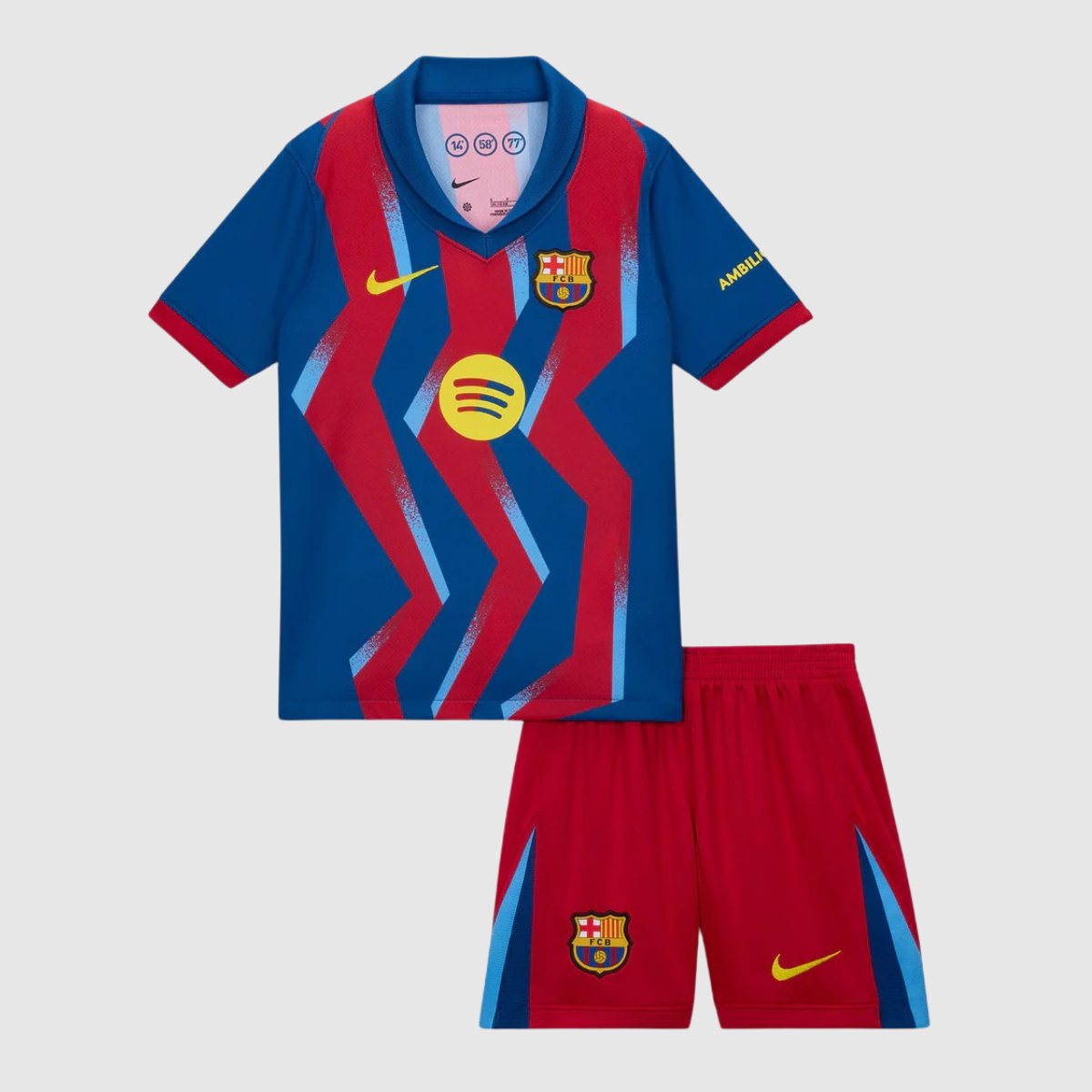 Conjunto Infantil Barcelona Quarto Equipamento 2025/26