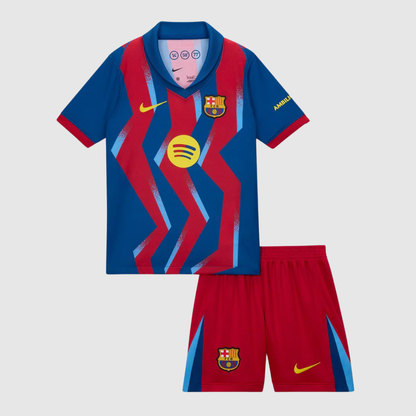 Conjunto Infantil Barcelona Quarto Equipamento 2025/26