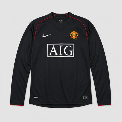 Camisola Retrô Manchester United Alternativa 2007/08 – Manga Comprida