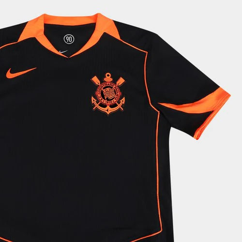 Camisola Corinthians preta e laranja total 90 2025/26 - imagem 2