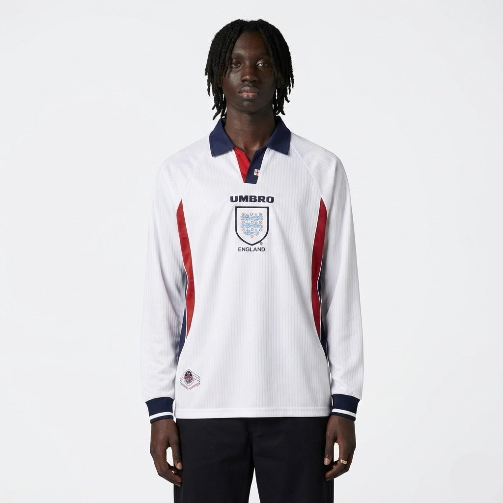 Camisola Retrô Inglaterra 1998/99 I Manga Longa - imagem 1