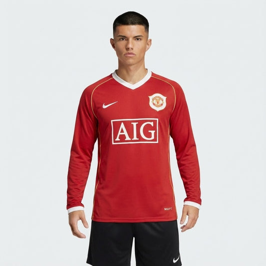Camisola Retrô Manchester United 2006/07 I Manga Longa - imagem 1