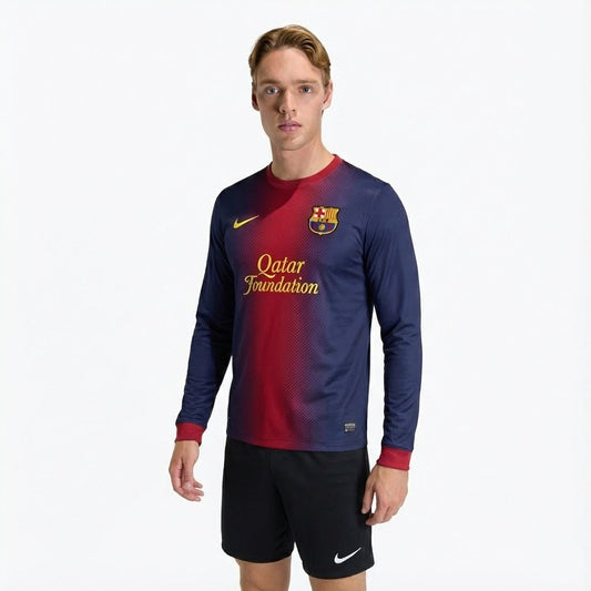 Camisola Retrô Barcelona 2012/13 I Manga Longa - imagem 1