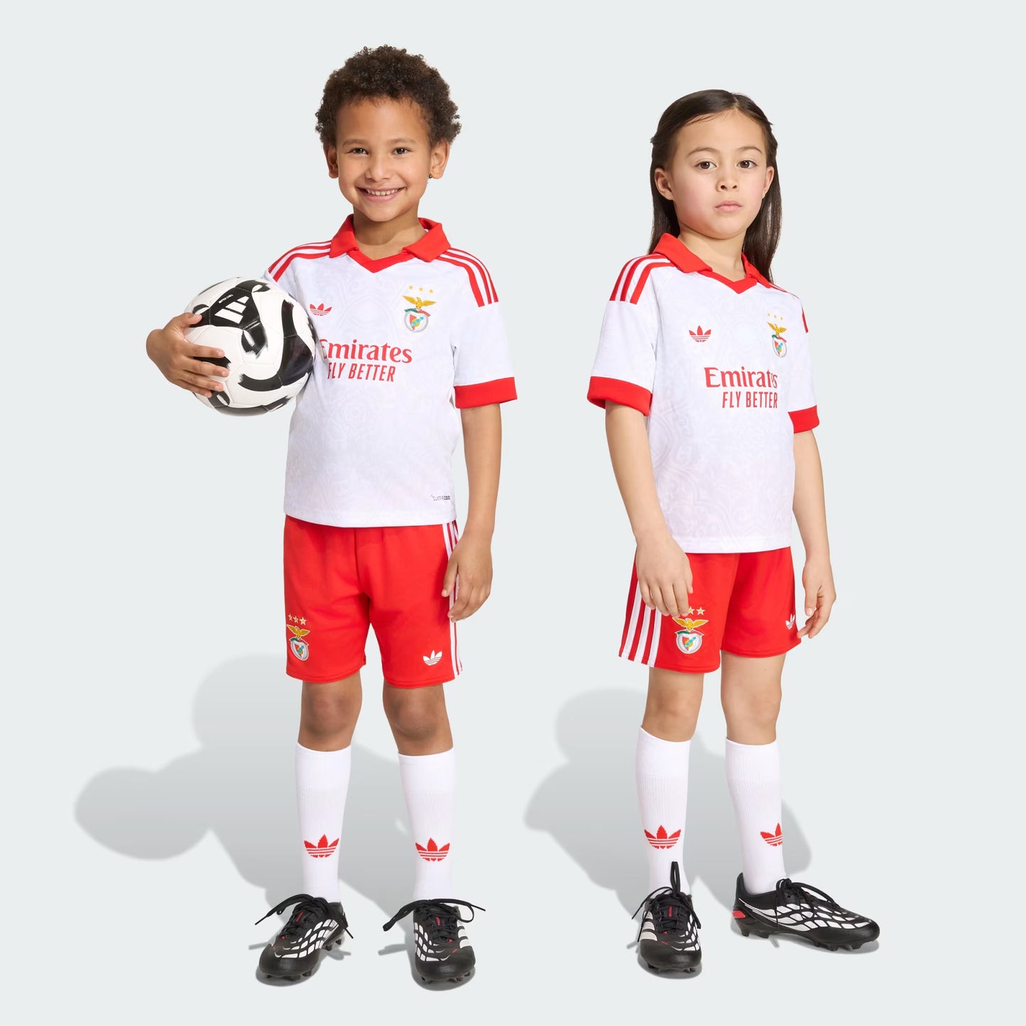 Conjunto Infantil Benfica Alternativo 26/27 – Edição Branca