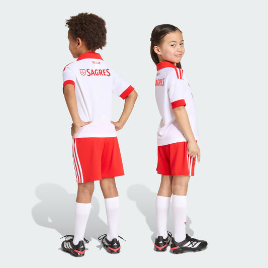 Conjunto Infantil Benfica Alternativo 26/27 – Edição Branca