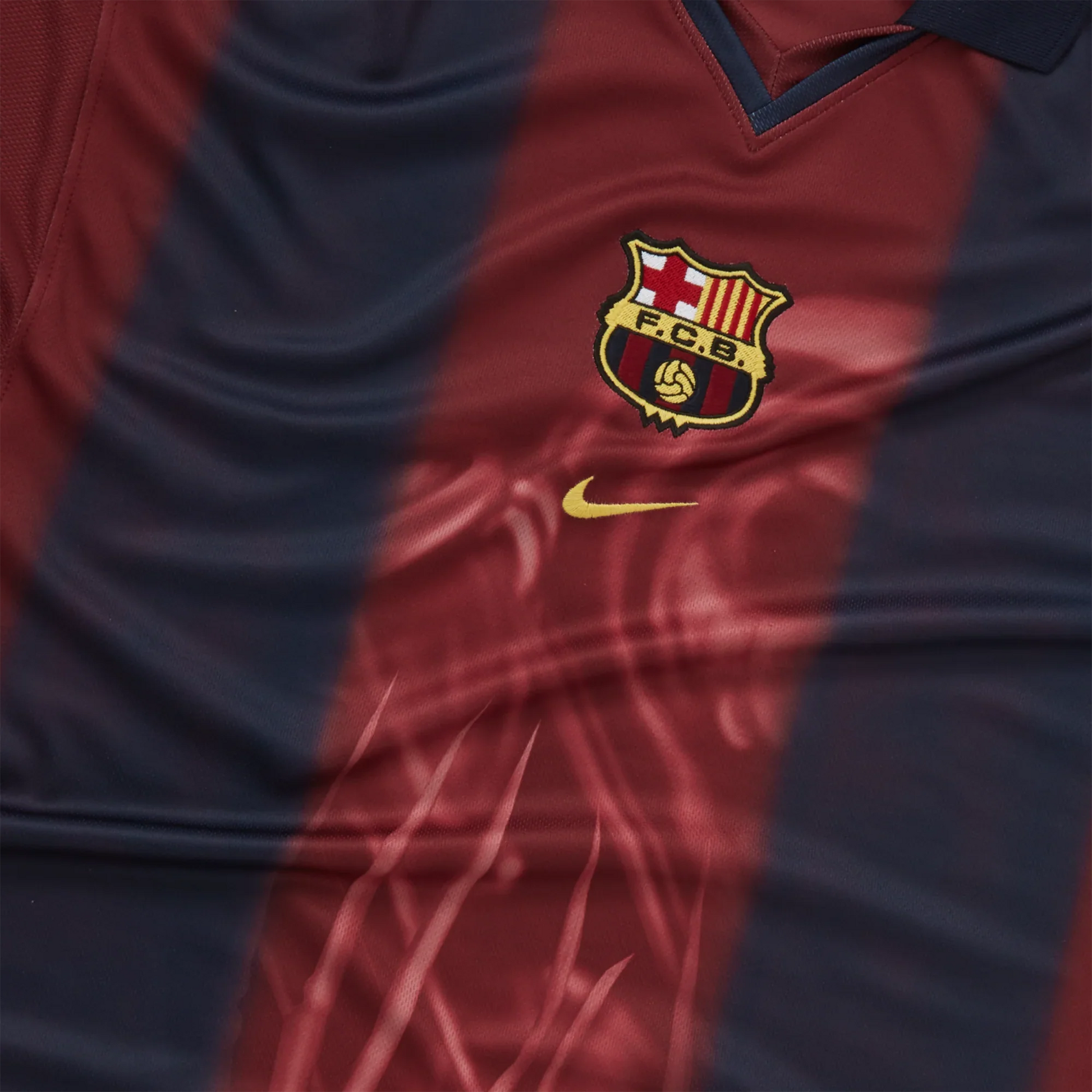 Camisola Barcelona Retro 2000/01 X CACTUS JACK 2024/25 - imagem 3