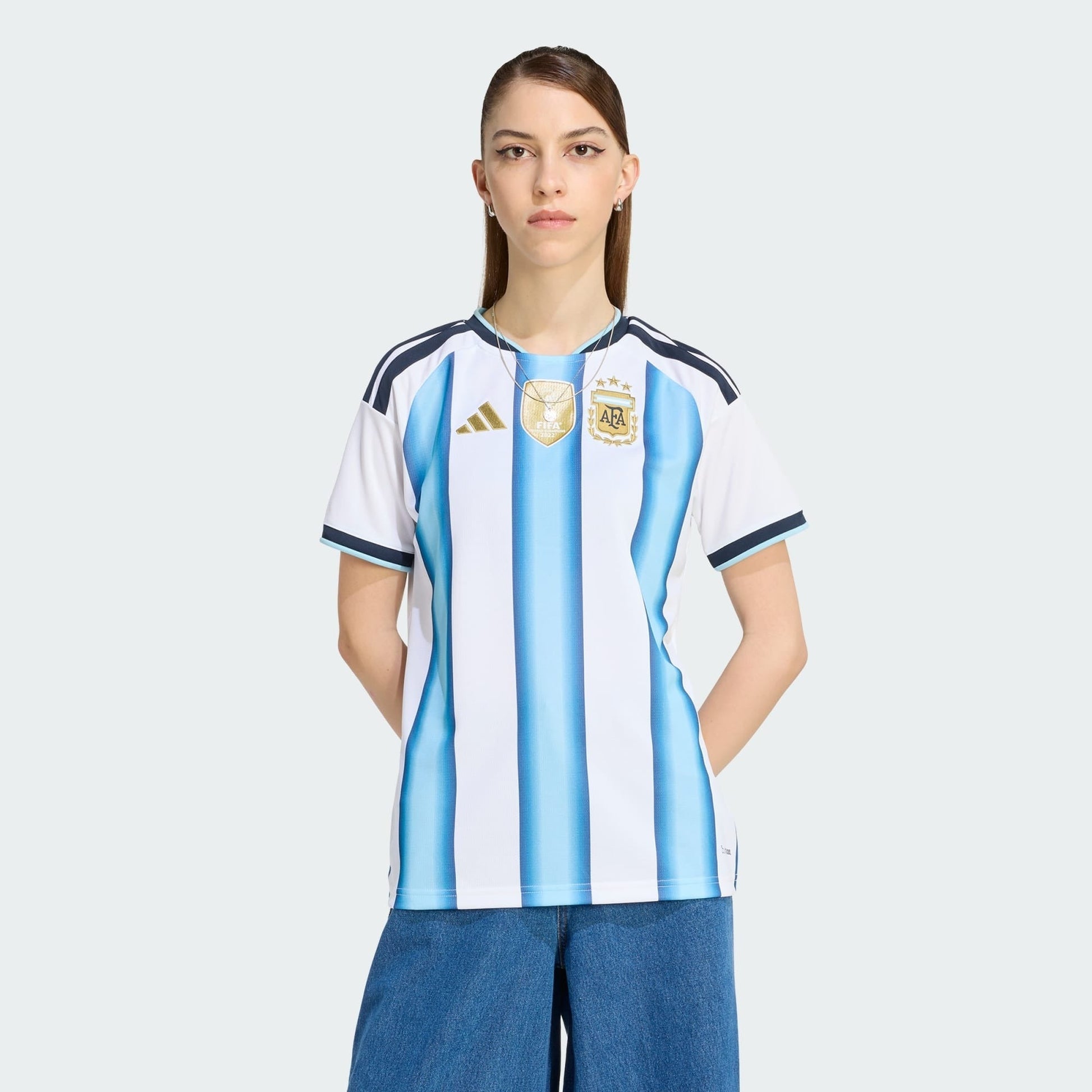 Camisola Feminina Argentina 2026/27 - Copa do Mundo - imagem 1