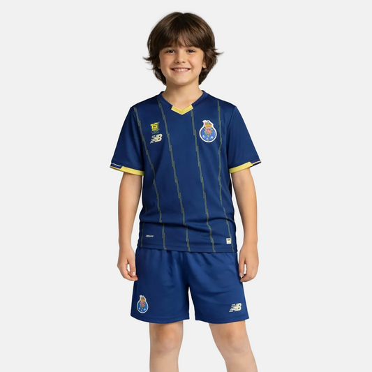 Conjunto Infantil Quarto Equipamento 26/27 – Edição Azul