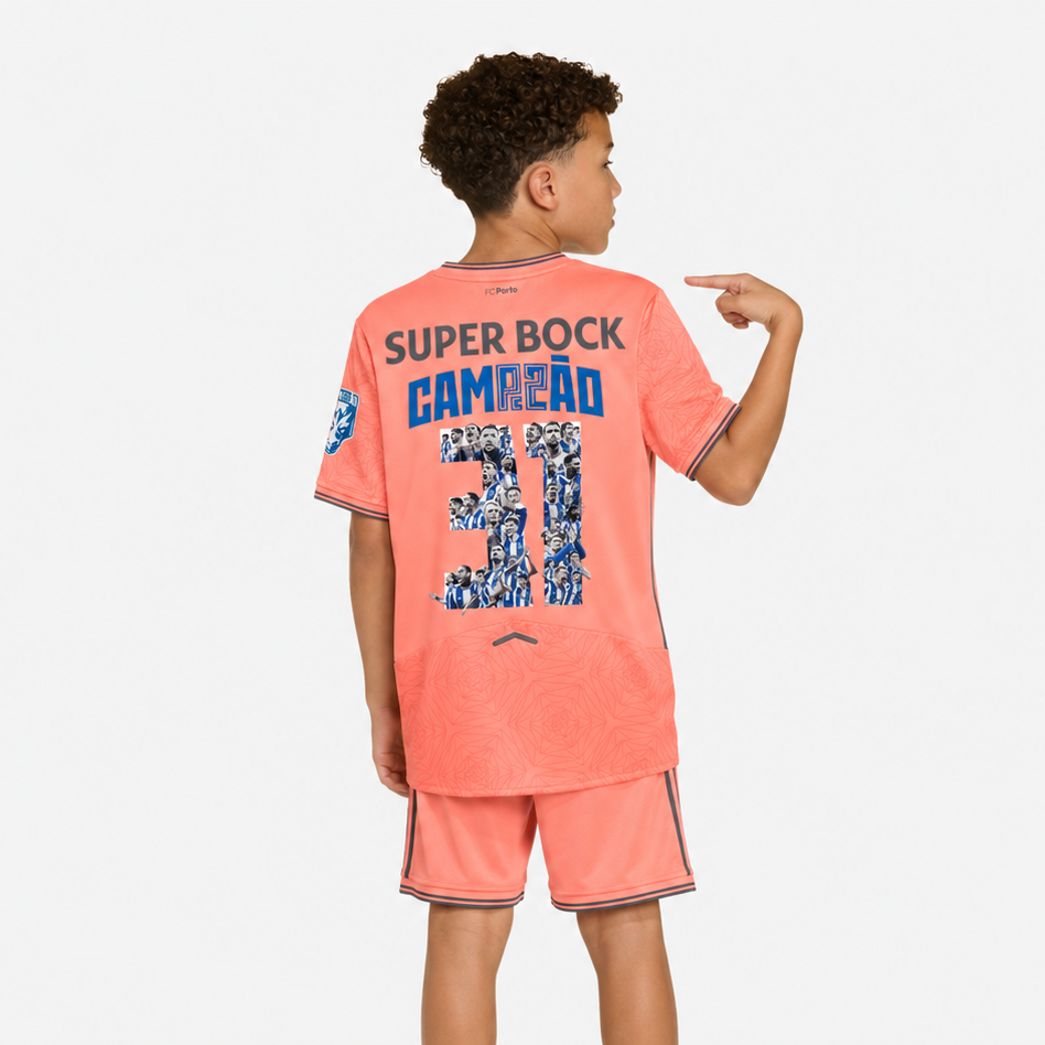 Conjunto Infantil Principal Dragão 25/26 – Campeões 31