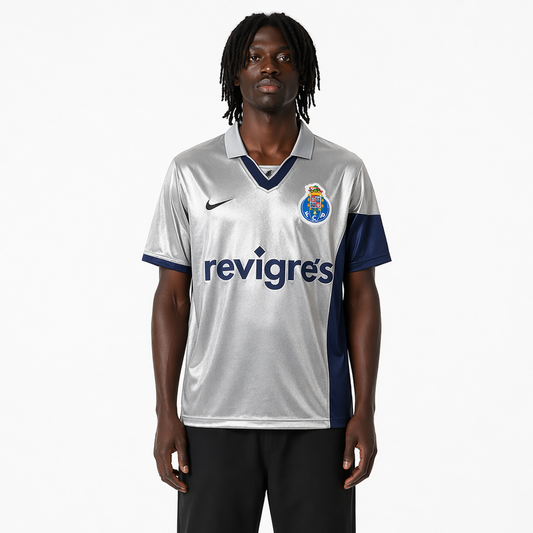 Camisola Dragão Retro 2001/02 - Cinza/Azul