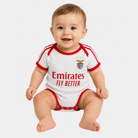 Body de Bebé Alternativa Benfica Branco - 2026/27