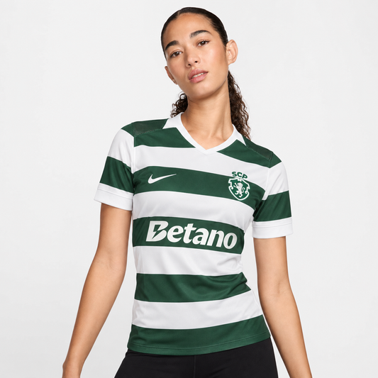 Camisola Feminina Principal 2026/27 – Verde e Branca