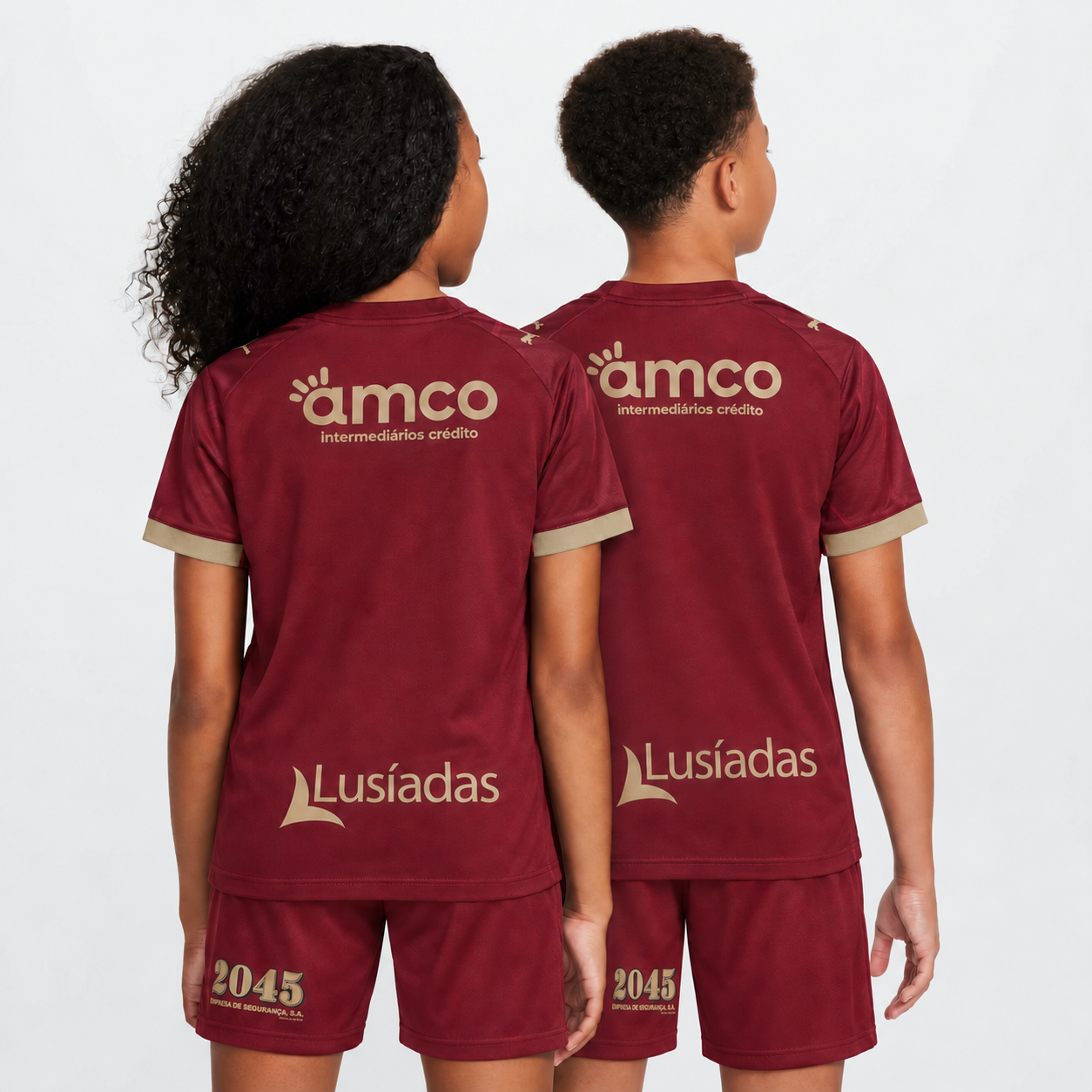 Kit Infantil SC Braga Alternativo Bordô 2026/27