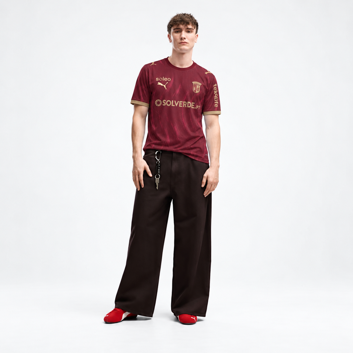 Camisola SC Braga Equipamento Alternativo Bordô 2026/27