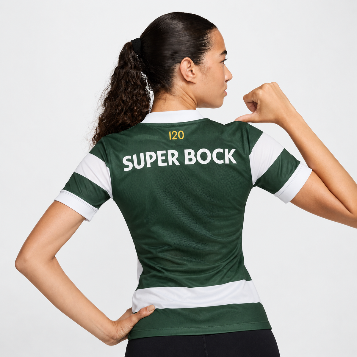 Camisola Feminina Principal 2026/27 – Verde e Branca