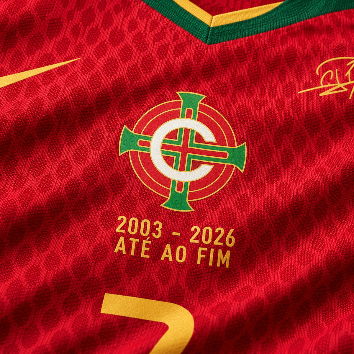 Camisola Portugal 26/27 – Despedida de Cristiano Ronaldo | Versão Jogador · Ronaldo 7 Incluído