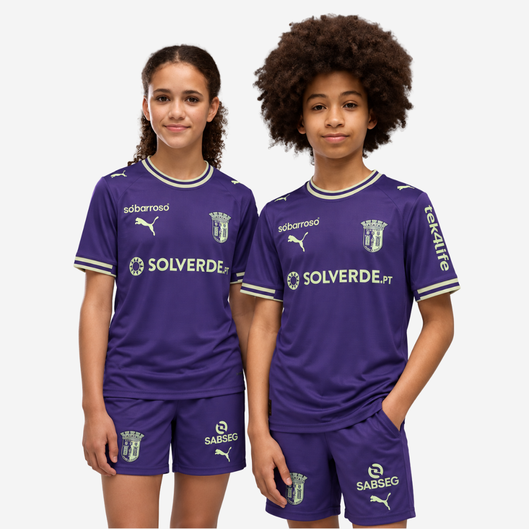 Conjunto Infantil SC Braga Alternativo 2025/26