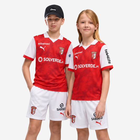 Conjunto Infantil SC Braga Principal 2025/26