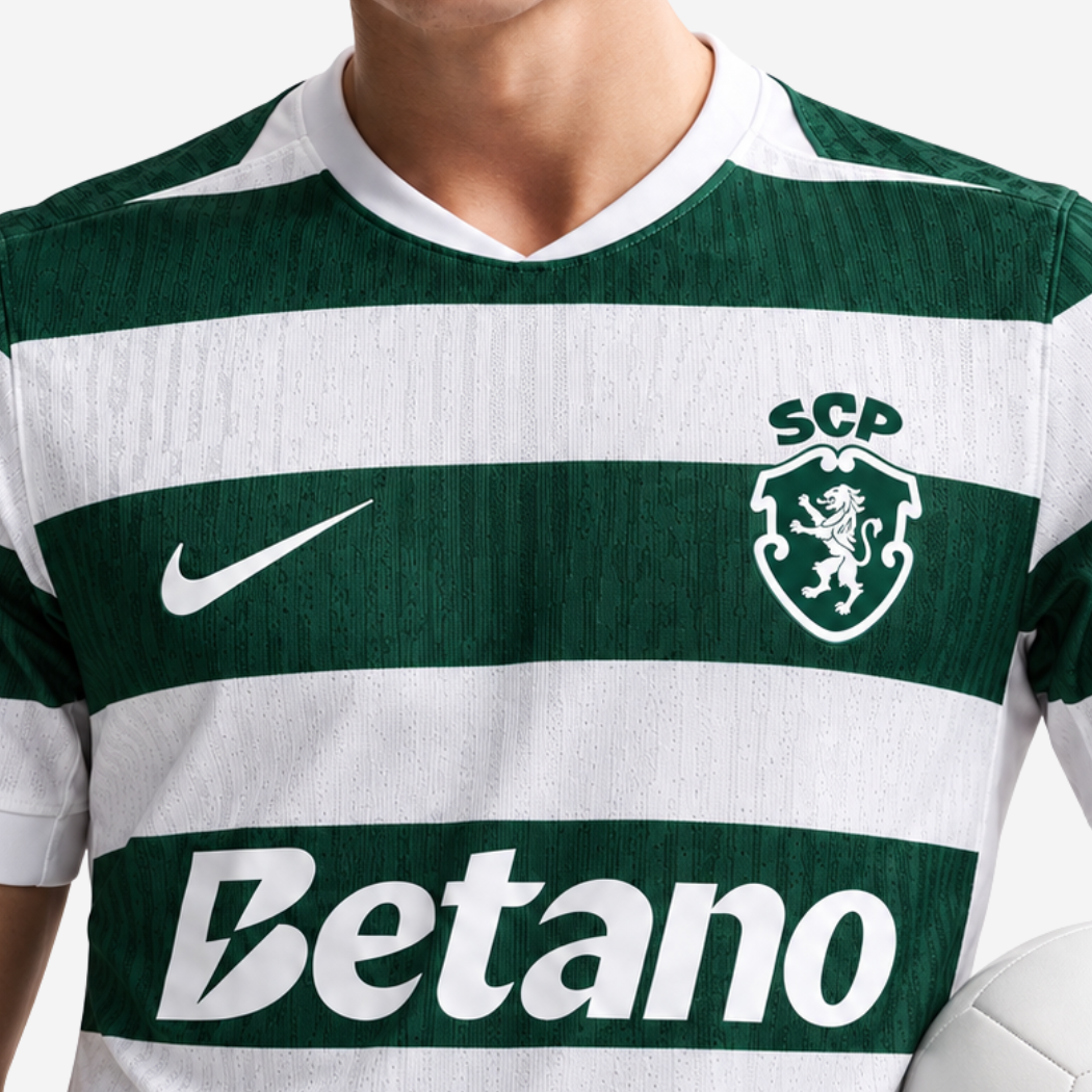 Camisola Player Version Principal 120.º Aniversário 2026/27 – Verde e Branca