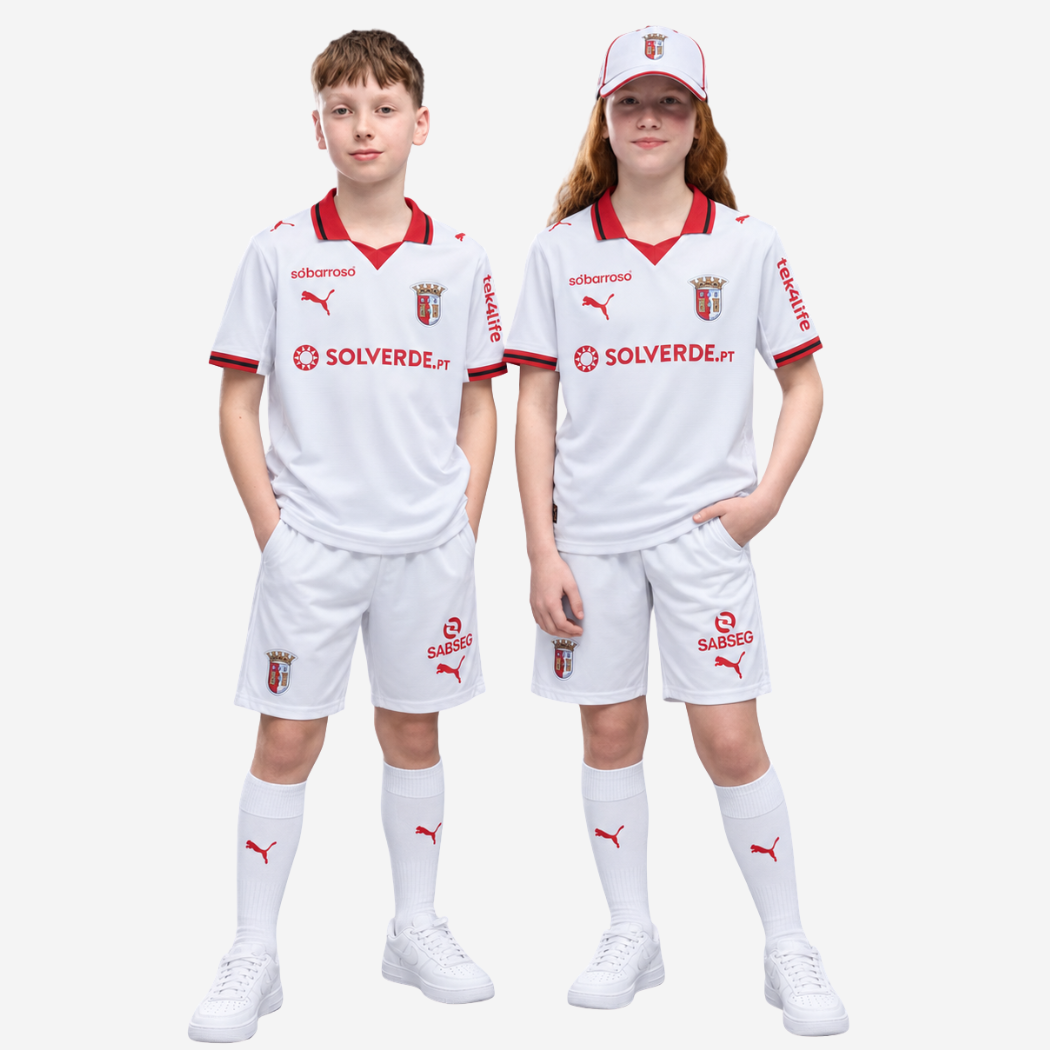 Conjunto Infantil SC Braga  Terceiro Equipamento 2025/26