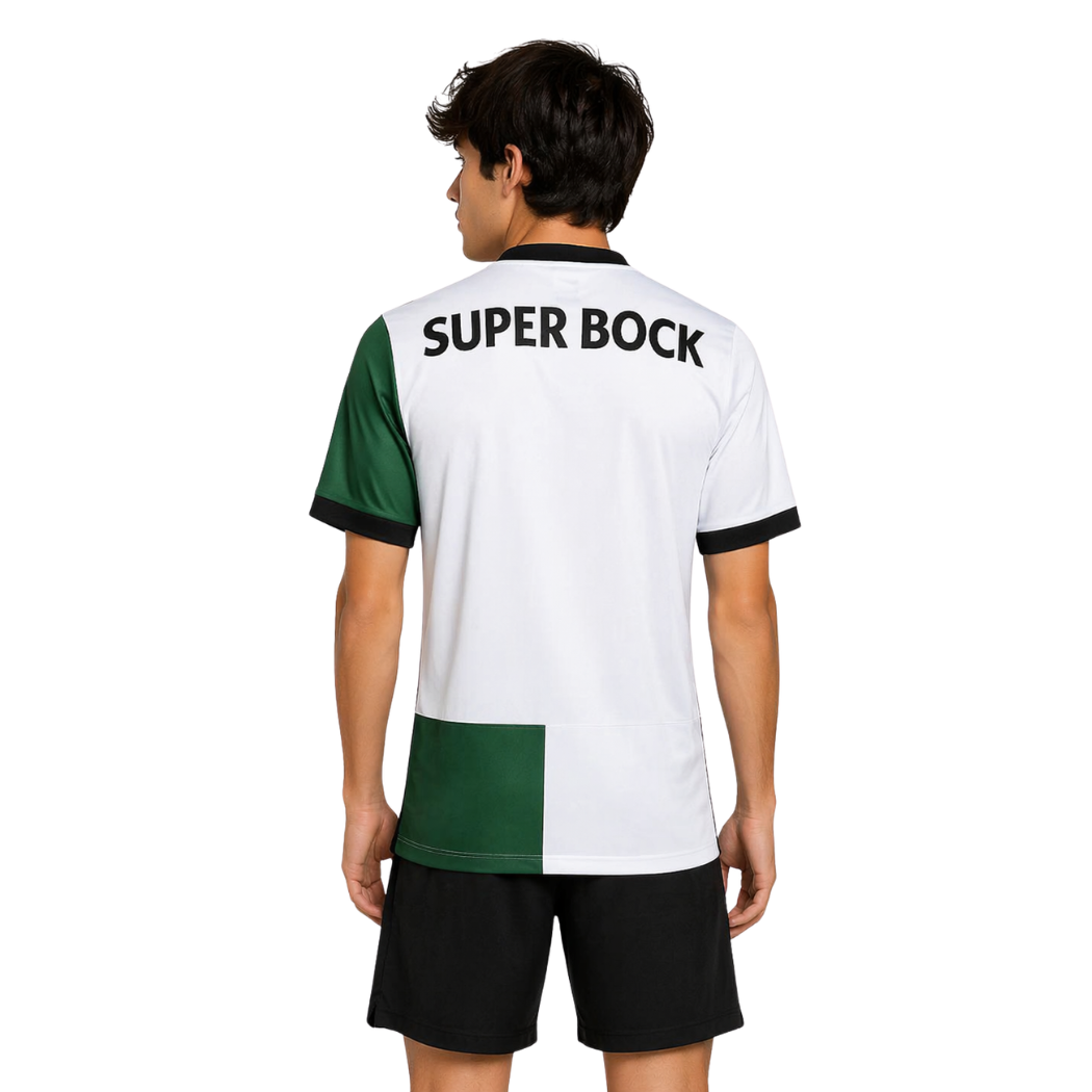 Camisola Stromp – Quarto Equipamento 2025/26 – Branca e Verde