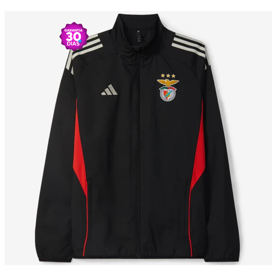 Casaco preto e vermelho 2025/26 fecho completo - imagem 2