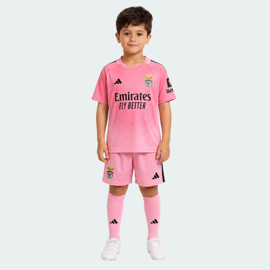 Conjunto infantil Benfica Guarda Redes Rosa - 2025/26 - imagem 1