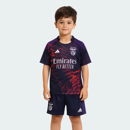 Conjunto Infantil Benfica 4º Equipamento Águia Vhils - 2026/27 - imagem 1