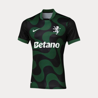 Conjunto Infantil Alternativo Preto e Verde 2025/26