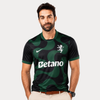 Camisola Alternativa Preta e Verde 2025/26