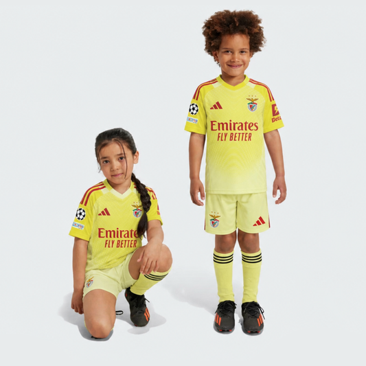 Conjunto Infantil Benfica Guarda Redes Amarelo - 2025/26 - imagem 1