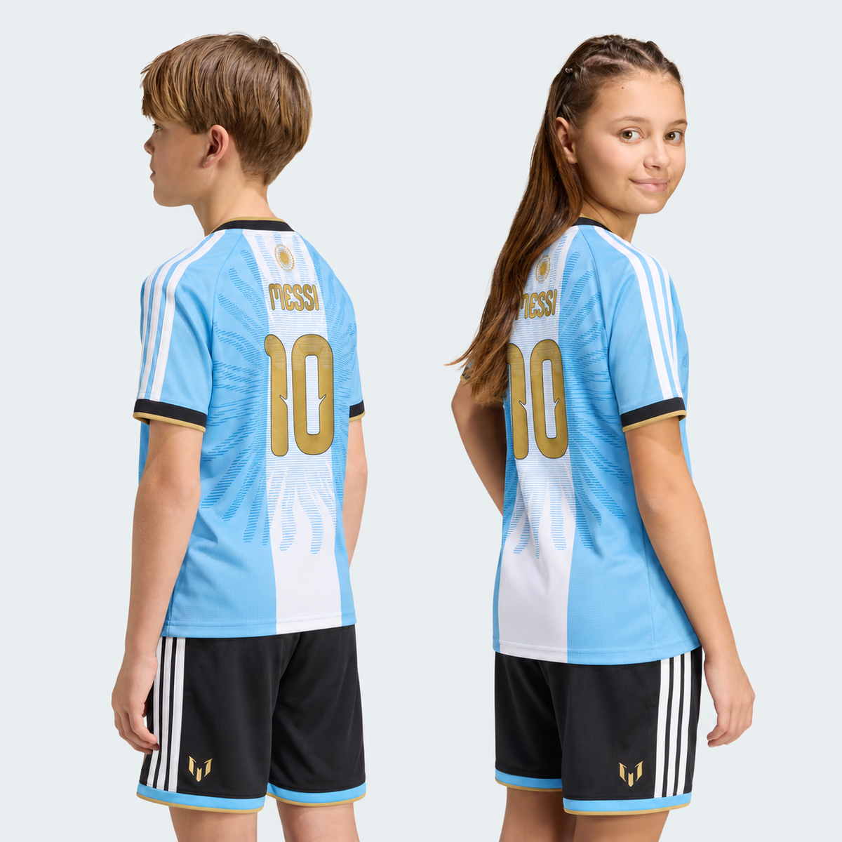 Conjunto Infantil da Seleção Argentina 2026 — com Personalização Messi 10 🇦🇷