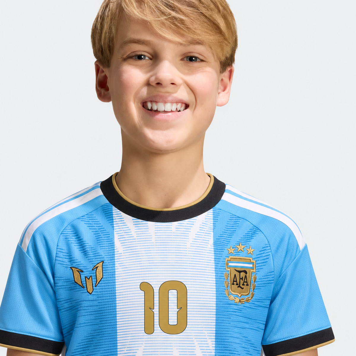 Conjunto Infantil da Seleção Argentina 2026 — com Personalização Messi 10 🇦🇷