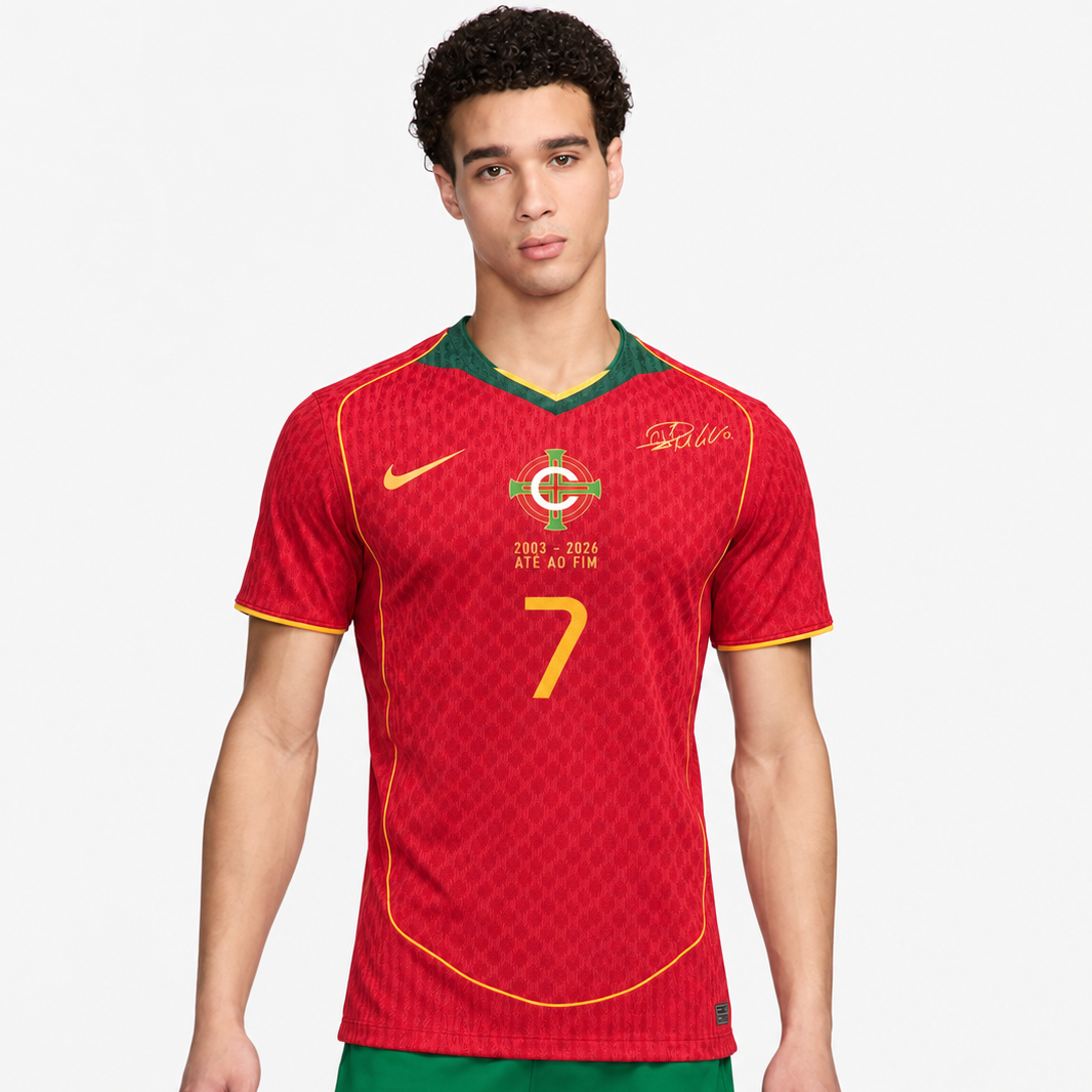 Camisola Portugal 26/27 – Despedida de Cristiano Ronaldo | Versão Jogador · Ronaldo 7 Incluído