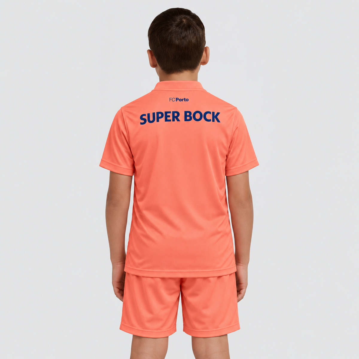 Conjunto Infantil Dragão 2026/27 – Guarda-Redes Alternativo Laranja