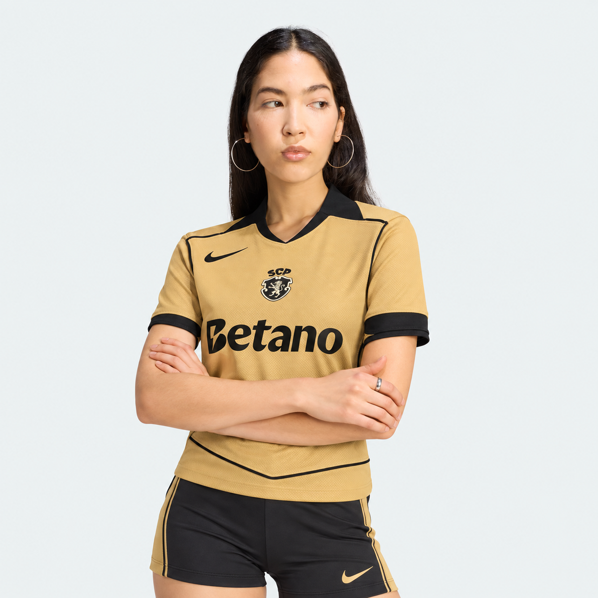 Camisola Feminina Total 90 Alternativa 2026/27 – Dourada