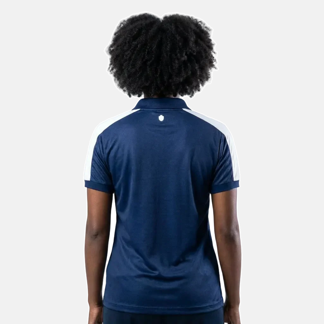 Camisa Polo Remo Azul e Branco Feminina 02 - imagem 2