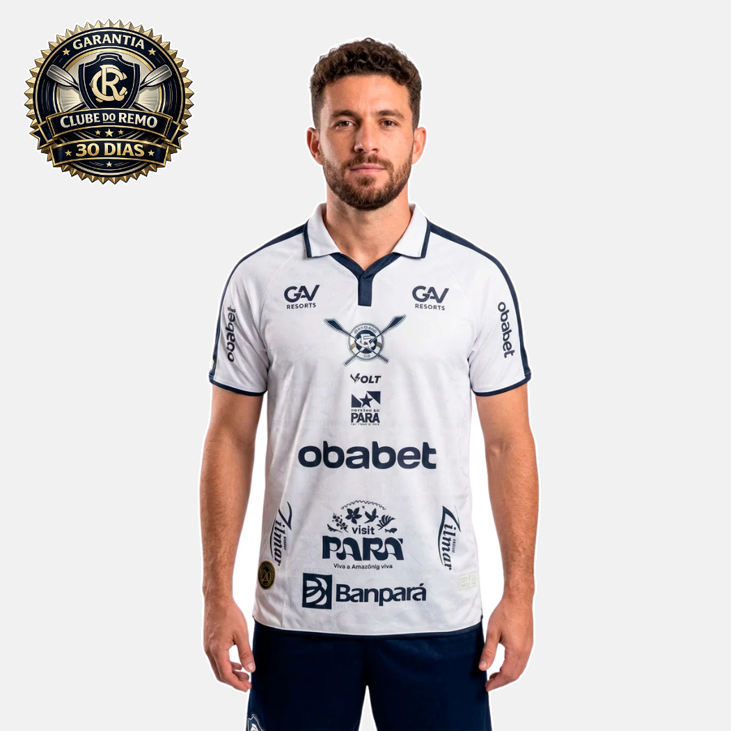 Camisa Clube do Remo Jogo 2 Com Patrocínio Masculino - imagem 1