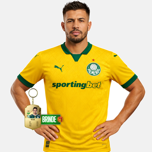 Camisola Amarela Palmeiras 2025/26 Jogador - imagem 1