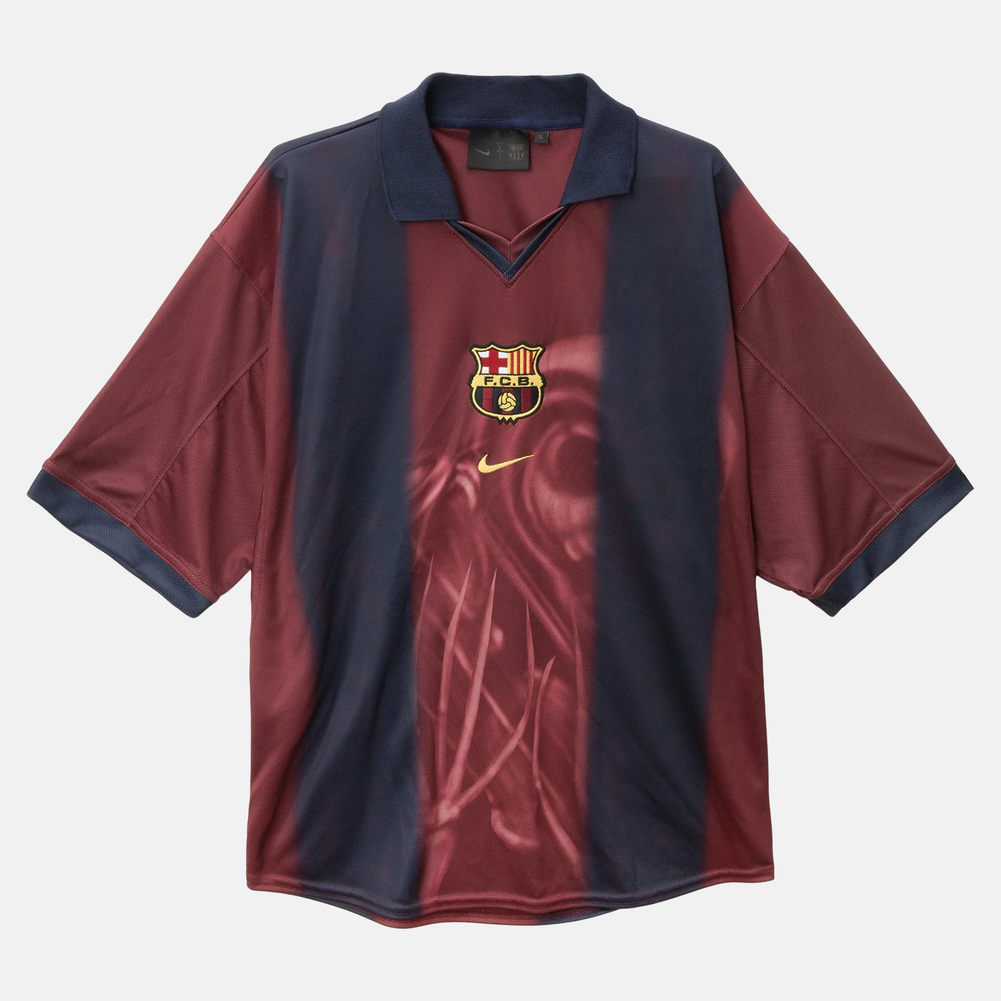 Camisola Barcelona Retro 2000/01 X CACTUS JACK 2024/25 - imagem 1